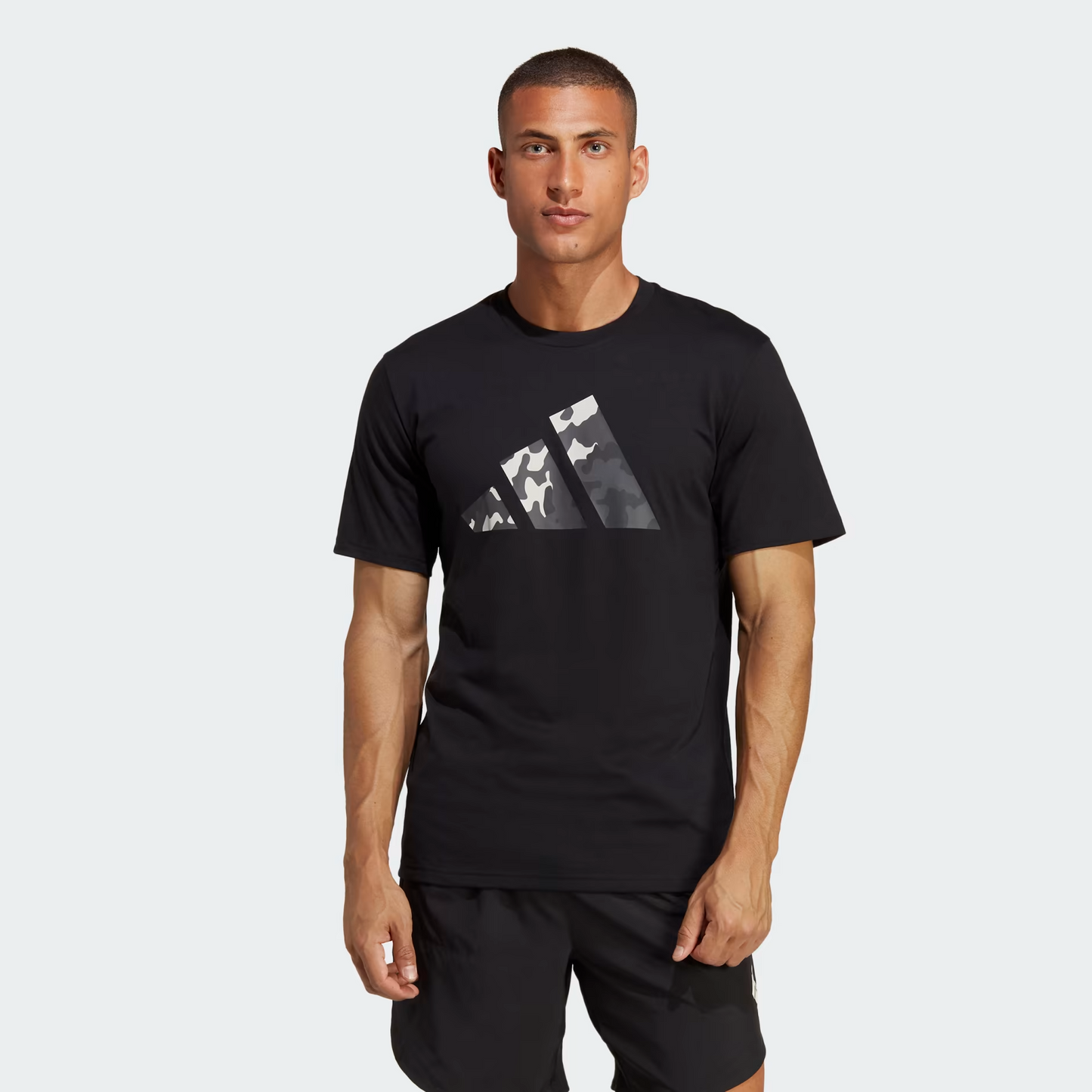 Adidas Train Essential Seasonal Logo Training T-Shirt with 30% Polyester, 30% Cotton