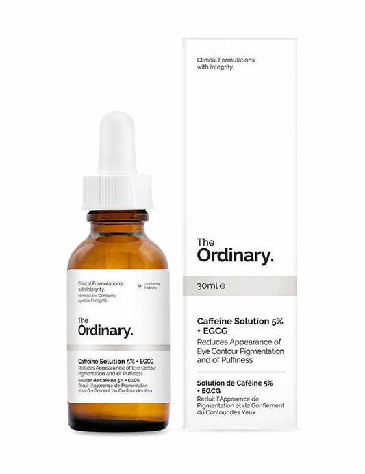 The Ordinary Caffeine Solution 5% + EGCG (30ml) Reduces Appearance of Eye Contour Pigmentation and Puffiness