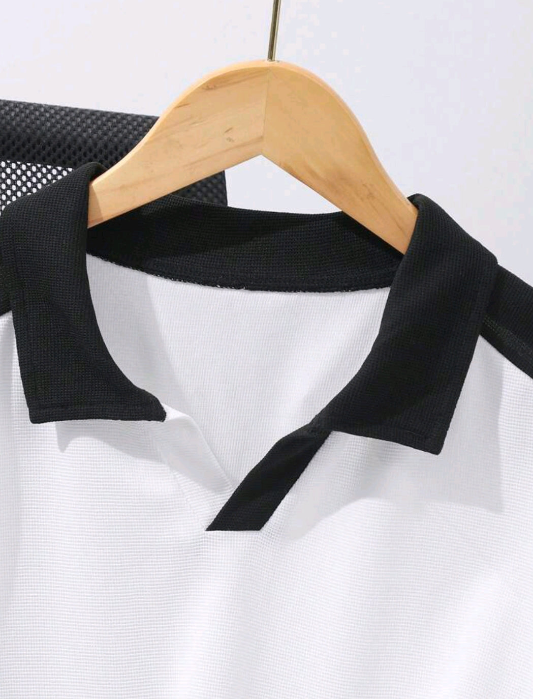 2pcs/Set Teens' Casual Color Blocking Polo Shirt And Shorts Set 161415