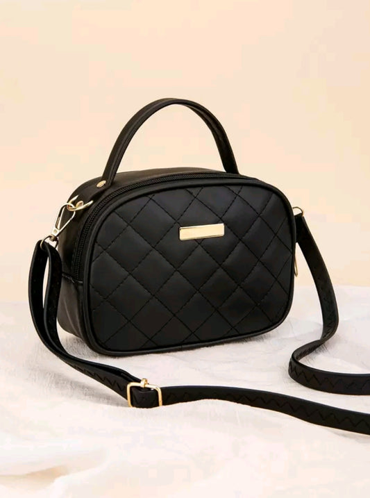 Embroidered Shell Women's Bag, Daily Casual Handbag, Diamond Pattern Shoulder Bag, Crossbody Bag, Shoulder Bag