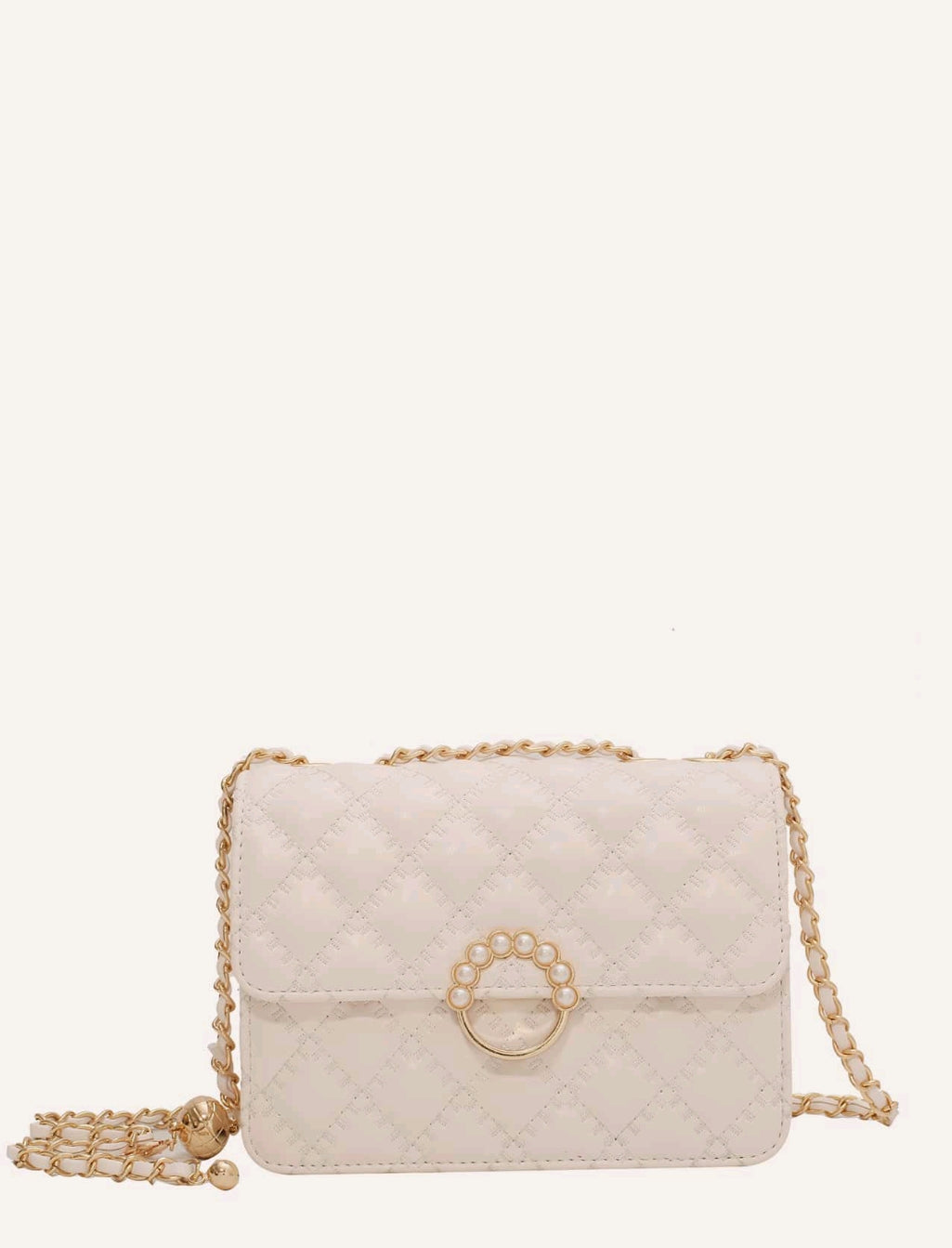 Waterproof,Lightweight,Business Casual Mini Faux Pearl Decor Chain Shoulder Bag For Teen Girls Women College Students,Rookies & White-collar Workers Perfect for Office,College,Work ,Business,Commute