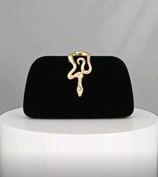 OpulAura Women's Retro Fashion Velvet Clutch Bag
