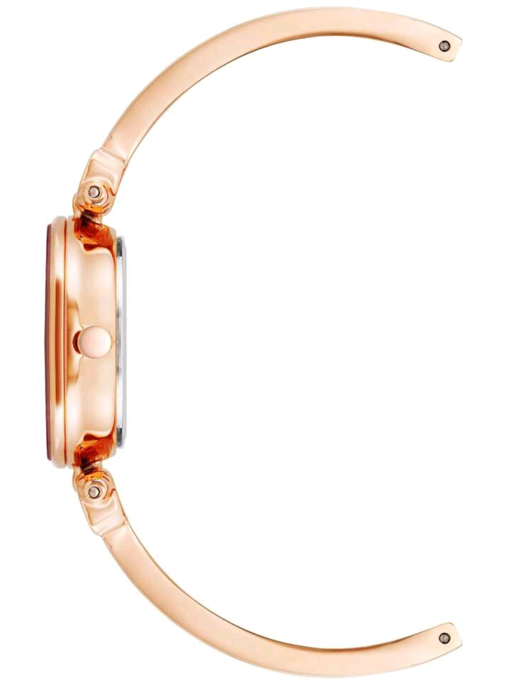Women's Diamond Dial Bangle Watch With Blush Pink Mother-Of-Pearl Dial Ladies Luxury Gift Bracelet Watch With Enamel Filled Rose Gold-Tone Bangle Watch,AK/1980BMRG