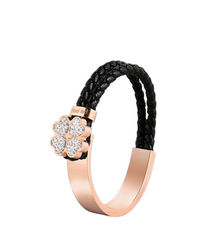 Bracelets For Women Titanium Steel Bracelet Four-Leaf Clover Bracelet Simple Design Style Exquisite Jewelry Lucky Symbol Jewelry Gift For Women