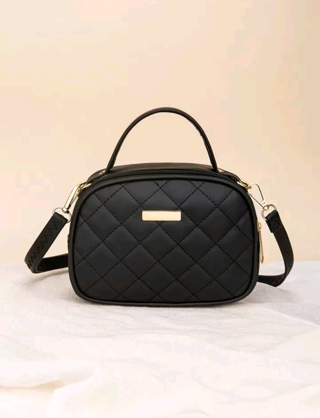 Embroidered Shell Women's Bag, Daily Casual Handbag, Diamond Pattern Shoulder Bag, Crossbody Bag, Shoulder Bag