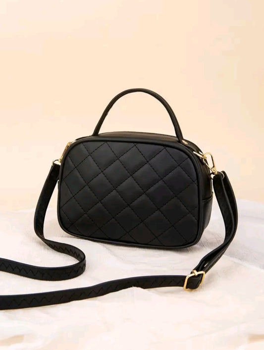 Embroidered Shell Women's Bag, Daily Casual Handbag, Diamond Pattern Shoulder Bag, Crossbody Bag, Shoulder Bag