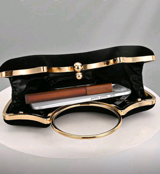 Metallic Luxury Evening Clutch Bag