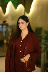 Heiryn French Encore Red Luxury Fashion Elegant 3 pc Set,