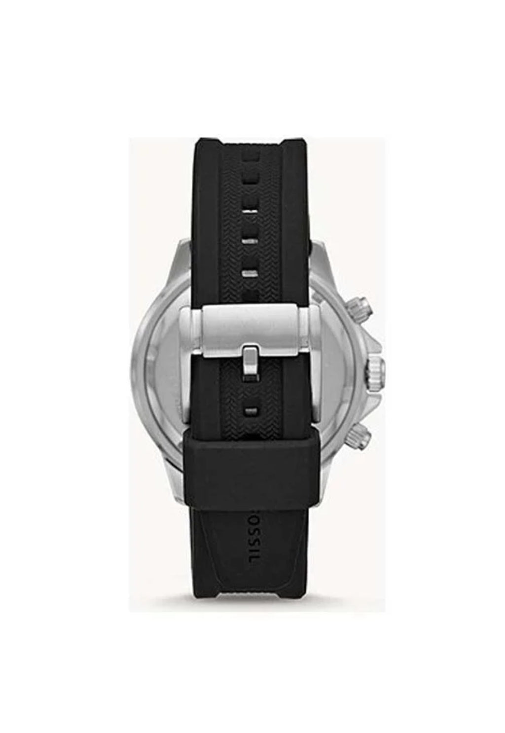 Men's Bannom Round Shape Silicone Strap Chronograph Wrist Watch - Black - BQ2493