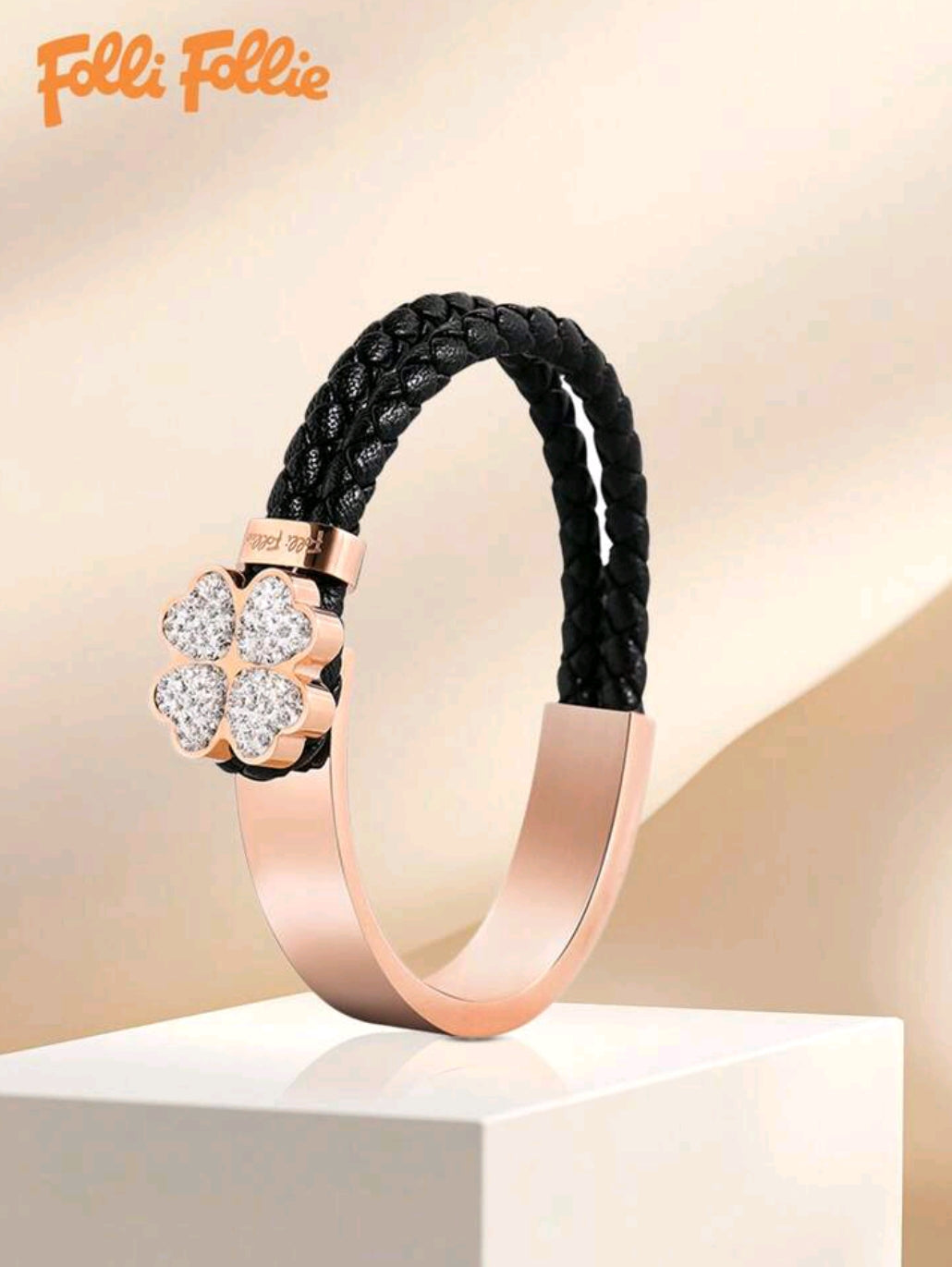 Bracelets For Women Titanium Steel Bracelet Four-Leaf Clover Bracelet Simple Design Style Exquisite Jewelry Lucky Symbol Jewelry Gift For Women